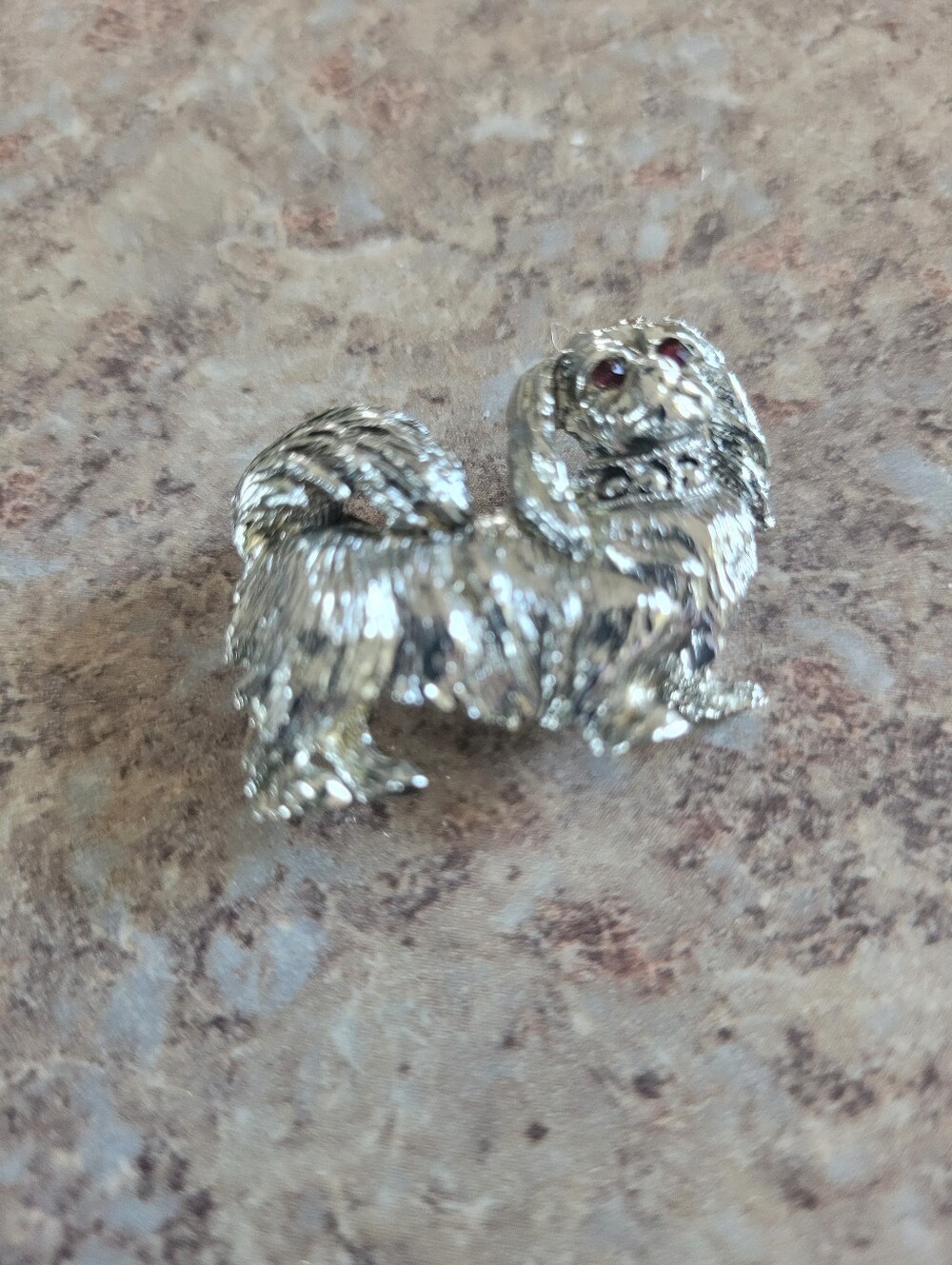 Gerrys Silver Tone Metal Dog Brooch